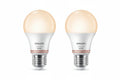 נורות LED חכמות Philips Smart LED A60 E27 60W – מארז זוגי עם לבן מתכוונן