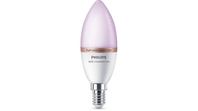 נורת נר חכמה צבעונית Philips Smart LED Candle C37 E14 RGB – נורת נר יחידה עם מיליוני צבעים