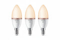 נורות נר חכמות Philips Smart LED Candle C37 E14 – מארז של שלוש נורות עם לבן מתכוונן