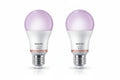 נורות LED חכמות צבעוניות Philips Smart LED A60 E27 RGB – מארז זוגי עם מיליוני צבעים