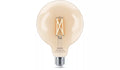 נורת פילמנט חכמה Philips Smart LED Globe G125 E27 60W – נורת כדור גדול שקופה עם לבן מתכוונן