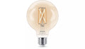 נורת פילמנט חכמה Philips Smart LED Globe G95 E27 60W – נורת כדור שקופה עם לבן מתכוונן