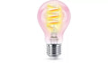 נורת פילמנט חכמה צבעונית Philips Smart LED A60 E27 RGB 40W – נורה שקופה בסגנון רטרו עם מיליוני צבעים
